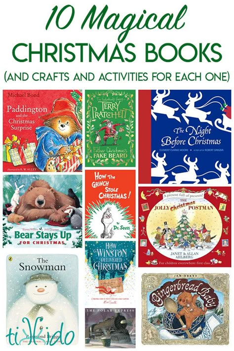 Collage of 10 magical Christmas books for kids Books About Christmas, Prek Reading, December Books, Christmas Read Aloud, Christmas Picture Books, Christmas Books For Kids, Books Christmas, Christmas Reading, Kindergarten Books