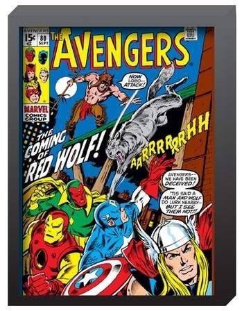 Marvel Avengers 15"x20" Comic Book Wall Décor Avengers Poster Vintage, Red Wolf Marvel, Marvel Avengers Comics, Avengers Poster, Marvel Comics Covers, John Buscema, The Creeper, Avengers Comics, Arte Dc Comics