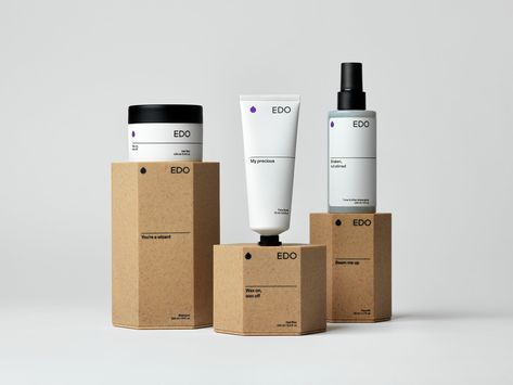 Custom-Made Cellulose Packaging For Men's Skincare Brand EDO | Dieline - Design, Branding & Packaging Inspiration Mens Skin Care Packaging, Creative Box Packaging, Packaging Creative, Minimal Skincare, Packaging Design Trends, Skincare Packaging, Skin Care Packaging, Creative Box, Branding Design Packaging