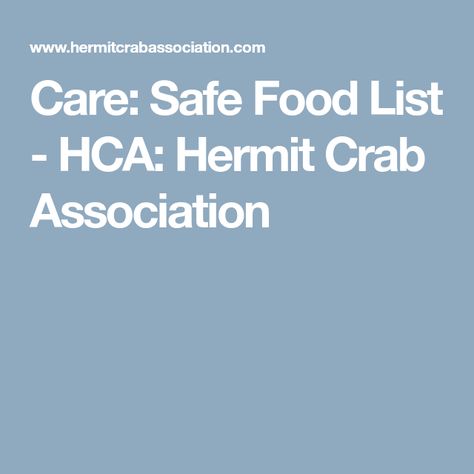 Care: Safe Food List - HCA: Hermit Crab Association Hermit Crab Food, Budget Notebook, Crab Food, Mulberry Fruit, Self Education, Reflection Journal, Brine Shrimp, Reading Notebook, 2 House