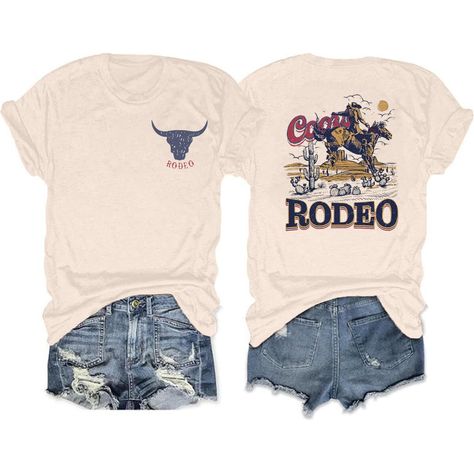 PRICES MAY VARY. 【Material】: Cotton and polyester material, soft, breathable and skin-friendly fabric for a comfortable fit. 【Features】: Women's retro rodeo shirt, beer t-shirt, country music shirt, western graphic tee, cowboy t-shirt, street shirt, funny print t-shirt, casual short sleeve tops. 【Occasion】: Suitable for beer festival, country music, concert, birthday, daily life, party, street. This casual shirt are easy to pair with jeans, leggings, shorts or skirts in spring, summer, fall or w Western Tee Shirts, Country Music Shirt, Western Tee, Western Graphic Tees, Country Music Shirts, Rodeo Shirts, Retro Western, Leggings Shorts, Beer Festival