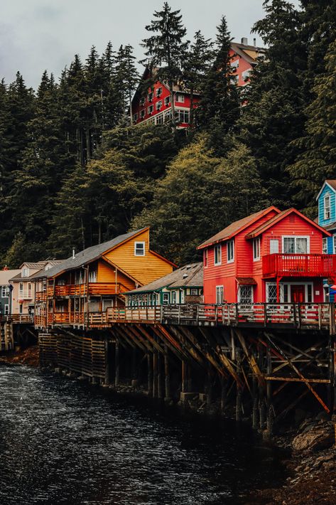 Ketchikan Alaska Photography, Port Protection Alaska, Alaskan Cruise Photos, Ketchikan Alaska Pictures, Alaska Travel Photography, Ketchikan Alaska Cruise Port, Alaskan Cruise Aesthetic, Alaska Cruise Aesthetic, Alaska Cities