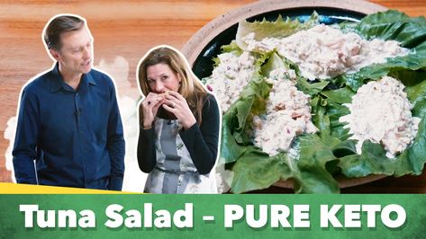 Keto Friendly Tuna Salad Recipe | Dr.Berg Blog Dr Eric Berg Meal Plan, Dr Berg Ketogenic Diet Recipes, Dr Eric Berg Recipes, Dr Berg Ketogenic Diet Meal Plan, Dr Berg Recipes, Osteoporosis Diet, Tuna Salad Recipe Healthy, Keto Lunches, Keto Seafood