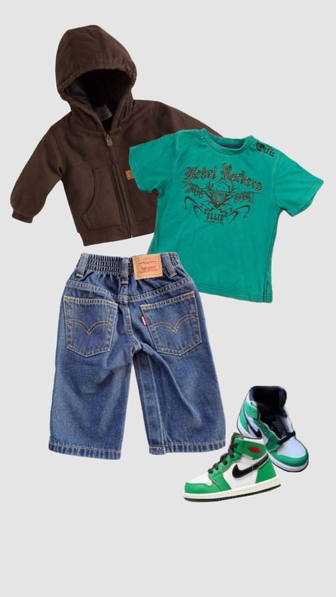 90s Toddler Outfit, 2000s Toddler Outfits, Drake Kids, Boys Fall Outfits, Cute Baby Boy Outfits, Vintage Baby Clothes, Baby Necessities, Baby Fits, Movies Outfit