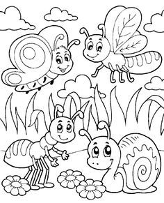 Insect Coloring Pages Bugs Coloring Pages, Ladybug Coloring Page, Insect Coloring Pages, Bug Coloring Pages, Summer Coloring Pages, Free Vector Illustration, Easy Coloring Pages, Skylanders, Halloween Coloring Pages