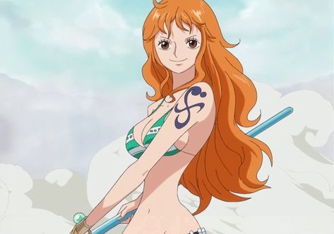 Japanese Fans Voted Top 30 Cute Heroines In Shonen Jump History Nami Cosplay, Kenpachi Zaraki, One Piece Tattoos, Pieces Tattoo, One Piece Crew, One Piece 1, One Piece Nami, Nami One Piece, One Piece Drawing