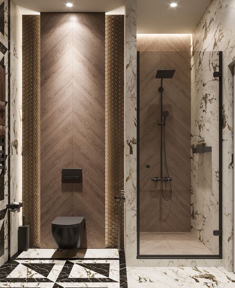 Toilet Design Modern, Bathroom Interior Design Modern, Bathroom Design Black, Internal Sliding Doors, Small Toilet Room, Bath Renovation, Bathroom Decor Luxury, Washroom Design, Small Toilet