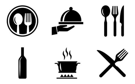 Restaurant Cutlery, Food Symbol, Cafe Icon, Airport Food, Cooking Icon, Starting A Restaurant, Icon Inspiration, Kitchen Shapes, Restaurant Icon