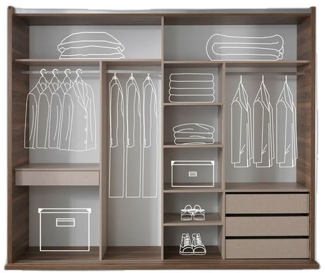 Cupboard Design Wardrobe Modern, Wardrobe Design Bedroom Modern Luxury, Wardrobe Interior Layout, Wardrobe Layout, Wall Wardrobe Design, Wooden Wardrobe Design, Wardrobe Design Modern, Bedroom Cupboard, Dream Closet Design