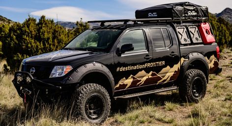 Nissan's Destination Frontier Is A Rugged Truck Designed For Overlanding | Carscoops Nissan Frontier 4x4, Frontier Truck, Nissan Frontier Crew Cab, Nissan Np300, Nissan 4x4, Nissan Navara D40, Expo West, American Racing Wheels, Nissan Trucks