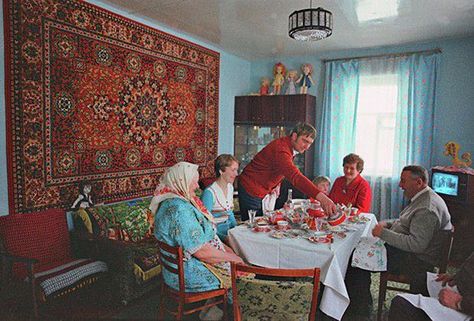 Russian Apartment, Soviet Apartment, Soviet Aesthetic, Back In The Ussr, Wall Cupboard, Russian Architecture, Apartment Buildings, 50 Years Anniversary, Book Table