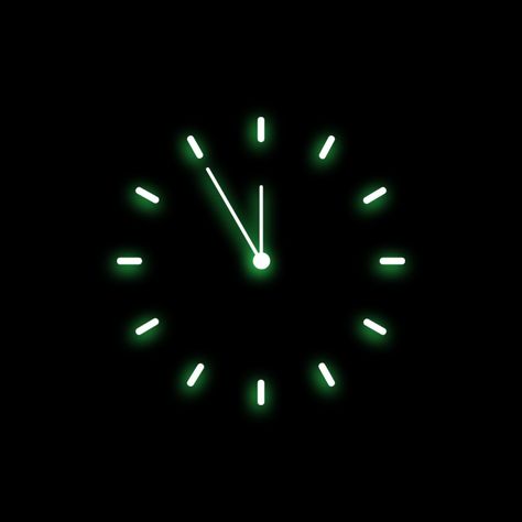 Clock Neon Icon, Blue Clock App Icon, Neon Green App Icons, Neon Green Icons, Clock App Icon, Green Ios, Home Screen Setup, Home Screen Icons, Ipad Layout