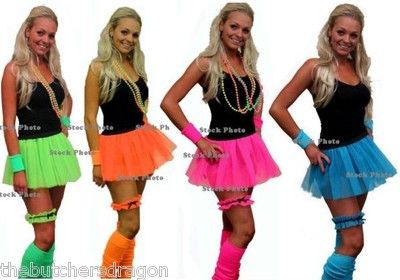 339 already SOLD   from £3.49 Neon Pleated Tutu skirts 1980s Clubbers Fancy Dress Dancewear Hen Party UK Dare2wearuk | eBay Glow Party Outfit, 80s Fashion Women, 80s Party Outfits, Ladies Fancy Dress, Hen Party Outfits, 80s Fashion Trends, Fall Fashion Skirts, Ayurvedic Products, Indian Products