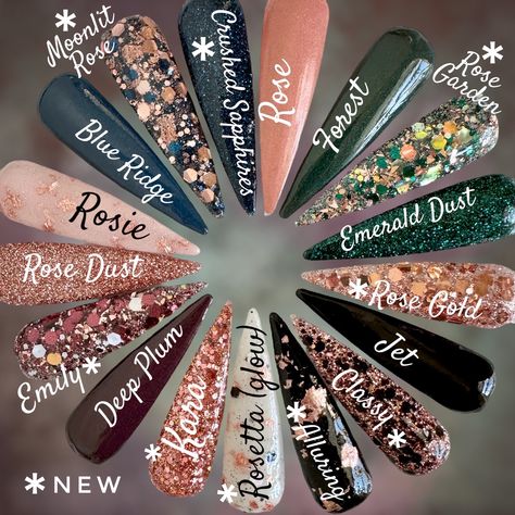 Navy And Glitter Nails, Rose Gold Powder Dip Nails, November Nails Dip Powder, Dip Fall Nails, Teal Fall Nails, Fall Nails Dip, Fall Dip Powder Nails, Moms Nails, Fall Dip