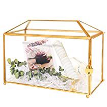 Check this out! Bridal Shower Honeymoon Fund, Glass Wedding Card Box, Gold Card Box Wedding, Card Box For Wedding, Gold Card Box, Wedding Gift Card Box, Photo Box Storage, Glass Display Box, Terrarium Wedding