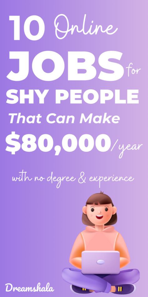 10 Flexible Online Jobs That Pay $80,000 per year With No Degree and Experience. Wealthy Mindset, Online Typing Jobs, Shy People, Best Online Jobs, Jobs For Women, Jobs For Teens, Money Making Jobs, Online Work From Home, Social Media Jobs