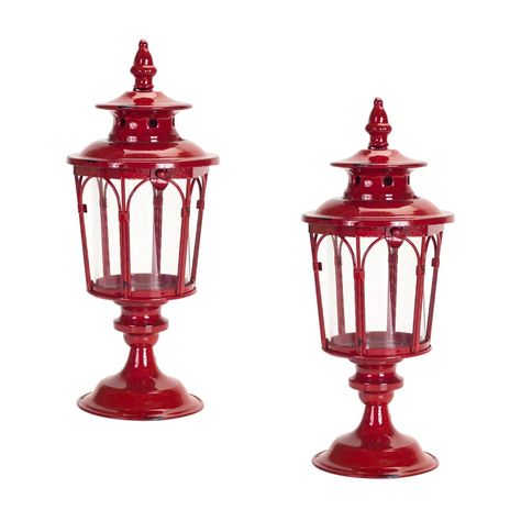 Charlton Home® 17'' H Metal Tabletop Lantern & Reviews | Wayfair Valentine Lantern, Traditional Lanterns, Lantern Set, Lantern Post, Lantern Design, Selling Candles, Metal Lanterns, Glass Lantern, Rustic Farmhouse Style