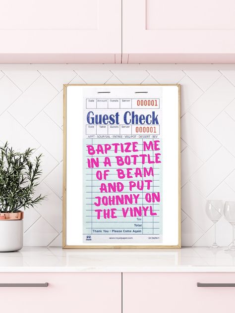 Girl Room Quotes, Do It For The Plot, Check Poster, Guest Check Print, Something In The Orange, College Wall Art, For The Plot, Dorm Room Wall Art, Lyrics Wall Art