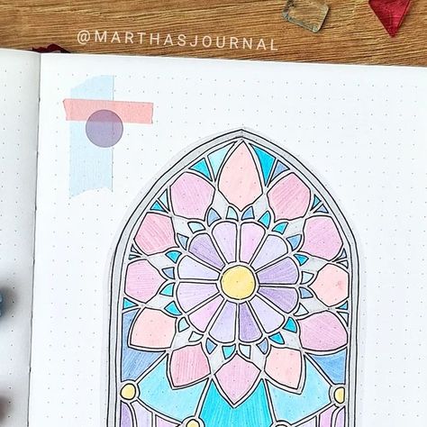 . ⊹ ｡*  ᴍᴀʀᴛʜᴀ ⊹ ｡･ . on Instagram: "M A R C H I loved @awa_studies  January theme and also @sunshine_journal_   stained glass themed spreads so much and got inspired for this month! ✨️ • • • 🏷 #bulletjournal #bujo #bulletjournaling #planner #bujoideas #bujoinspo #bulletjournaladdict #bujobeauty #bujoinspiration #bulletjournalss #stationery #bulletjournalcommunity #planwithme #drawwithme #showmeyourplanner #discoverbulletjournal #lettering #bujomonthly #bujoweekly #weeklyspread #monthlyspread #window #stainedglass #journaling #decoration #drawing #planwithme #art #design" Bujo Themes, Journal 2024, Bullet Journal Cover Page, Creating A Bullet Journal, Glass Theme, Journal Inspo, Bujo Inspiration, Bullet Journal Inspo, Journal Cover