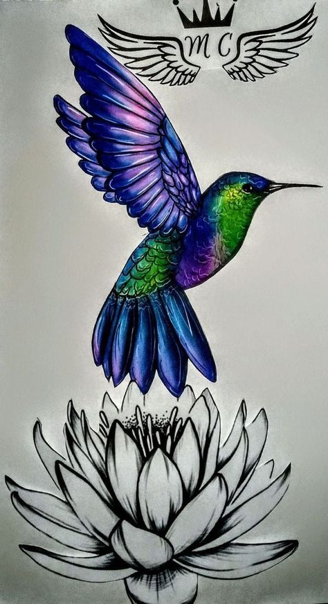 Hummingbird Painting Acrylic, Colorful Hummingbird Tattoo, Hummingbird Art Drawing, Wallpaper Dog Aesthetic, Animals And Pet Supplies, Dragon Tattoo Ideas, Dog Tattoo Ideas, Wallpaper Dog, Aesthetic Dog