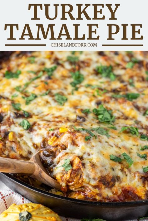 Ground Turkey Tamale Pie, Turkey Tamale Pie, Dark Meat Turkey Recipes Leftover, Smoked Turkey Leftover Recipes, Leftover Smoked Turkey Recipes, Healthy Turkey Meatloaf, Tamale Pie Recipe, Turkey Dinners, Turkey Pie