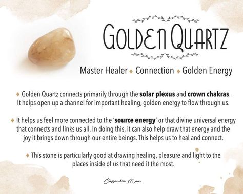 Golden Quartz Meaning, Golden Healer Quartz Crystal Meaning, Golden Healer Meaning, Golden Healer Crystal Meaning, Golden Healer Quartz Meaning, Witchy Crystals, Reiki Principles, Stone Meanings, Best Healing Crystals