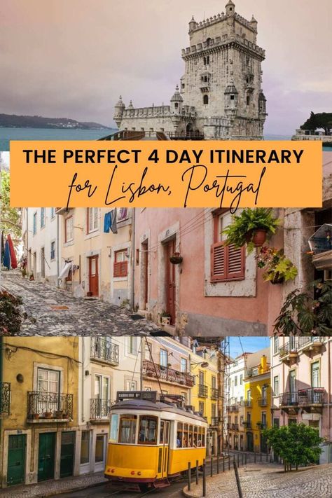 The Perfect 4-Day Lisbon Itinerary Lisbon Guide, Lisbon Itinerary, Lisbon Travel Guide, Albufeira Portugal, Portugal Vacation, Portugal Travel Guide, Lisbon Travel, Portugal Travel, Europe Travel Tips