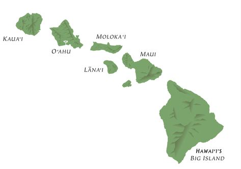 Hawaii Islands Map, Hawaiian Island Tattoo, Hawaii Tips, Hawaii Scrapbook, Hawaiian Islands Map, Hawaii Quilt, Hawaii Vacation Tips, Hawaiian Tattoos, Islands Of Hawaii