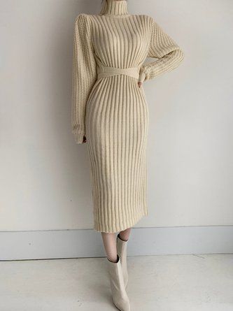 Black Knitted Vest, Mode Ulzzang, Open Stitch Sweater, Womens Tweed Jacket, Women Long Cardigan, Sweater Dress Oversized, Long Knitted Dress, Elegant Sweater, Office Dresses For Women