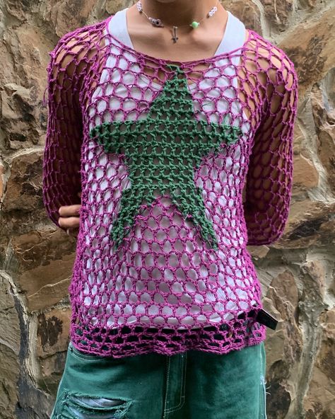 Starz | spider web | boxy shirt Boxy Shirt, Crochet Sweater, Spider Web, Crochet