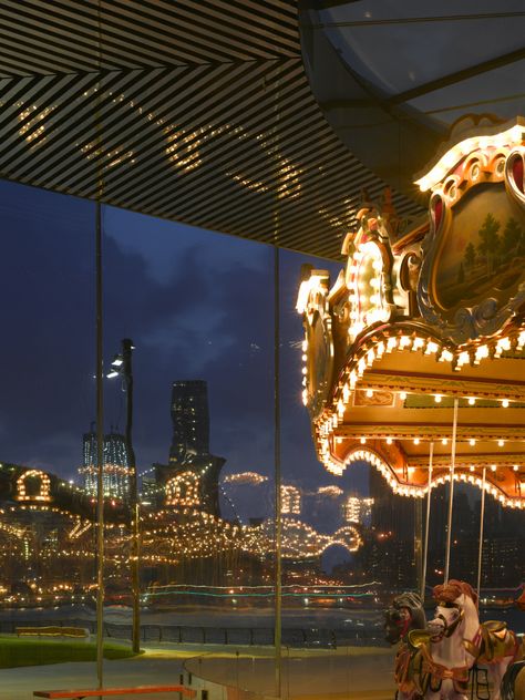 Update: Jean Nouvel Jewelbox Houses Historic Carousel in NYC Janes Carousel, Jean Nouvel, Circus Animals, All The Pretty Horses, Carousel Horses, New Love, Brooklyn Bridge, Carousel, On Tumblr