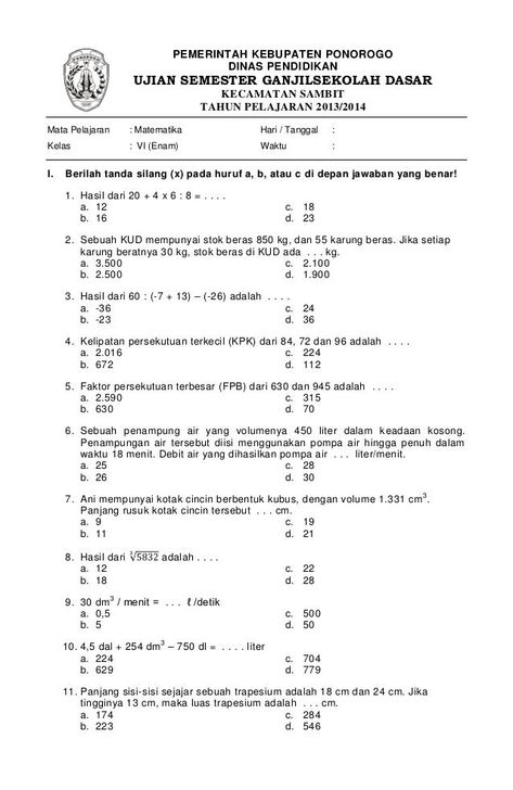 38+ Soal Matematika Kelas 1 Sd Uts Volume Worksheets, Measurement Kindergarten, Integers Worksheet, Mathematical Analysis, Science Questions, Summer Math, Math Assessment, Solving Equations, Math Worksheet