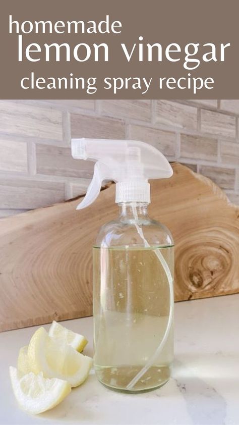 Lemon Cleaner Diy, Lemon Cleaning Spray, Vinegar Cleaning Solution, Vinegar Cleaning Spray, Homemade All Purpose Cleaner, Diy Vinegar, Diy Cleaning Spray, Lemon Cleaning, Lemon Vinegar