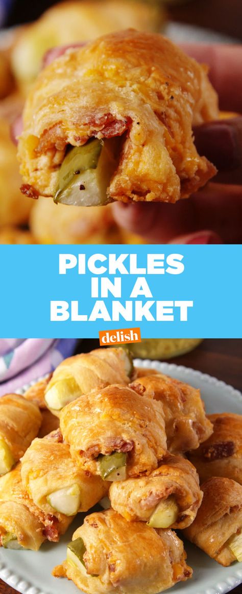 Best Pickle Recipe, Best Pickles, Cheese Cheddar, Pickle Recipe, Crescent Roll Recipes, Finger Food Appetizers, Football Food, Pickling Recipes, Bacon Cheese