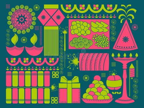 Happy Diwali festival background kitsch art India. Vector illustration of Happy #Sponsored , #sponsored, #Sponsored, #festival, #Happy, #Vector, #background India Illustration, Kitsch Art, Festival Background, Diwali Festival, Photography For Beginners, Happy Diwali, Vector Background, Kitsch, Diwali