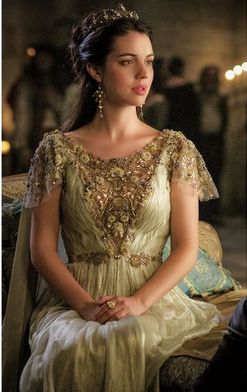 Reign Season 3 Episode 1                                                                                                                                                      More Reign Outfits, Reign Mary, Reign Fashion, Reign Dresses, Historical Costuming, Mary Stuart, Adelaide Kane, Mary Queen Of Scots, Fantasy Dresses