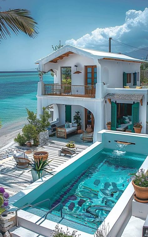 Fantasy Houses, Croatia Beach, Dream Life House, Dream Beach Houses, Beach House Design, Dream House Rooms, Dream House Interior, Dream Holiday, Design Your Dream House