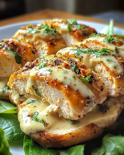 Basil Salt, Caesar Chicken, Chicken Salad Recipe Easy, Simple Family Meals, Caesar Salad Dressing, Dried Parsley, Dried Basil, Filling Food, Food Babe