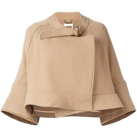 Chloé cropped jacket (8.890 HRK) ❤ liked on Polyvore featuring outerwear, jackets, coats, coats & jackets, tops, 3/4 sleeve jacket, beige cropped jacket, beige jacket, collar jacket and cropped jacket Jacket Collar, Jacket Beige, Beige Jacket, Collar Jacket, Sleeve Jacket, Cropped Jacket, Crop Jacket, Look Fashion, Outerwear Jackets