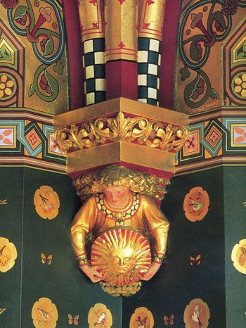 William Burges - Cardiff Castle. From the Arts & Crafts Home William Burges, Victorian Gothic Mansion, Welsh Castles, Cardiff Castle, Classic Style Interior, Interior Murals, Book Hotel, 7 Design, French Rococo