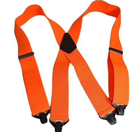 HoldUps Hunter Orange 2 Wide Work Suspenders with Composite Plastic Gripper Clasp ** Want additional info? Click on the image. Suspenders For Men, Needlepoint Belt, Suspenders Men, Navy Gold, Hold Ups, White Dogs, Men's Accessories, Suspenders, Needlepoint