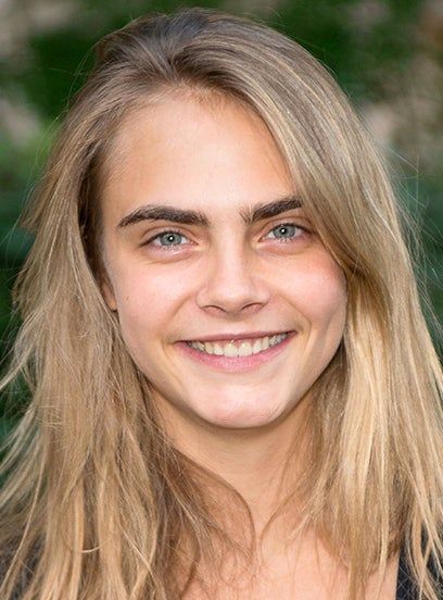 Our Favorite Models Reveal Their Makeup-Free Faces+#refinery29 Cara Delevingne Without Makeup, Without Makeup Quotes, Cara Delevingne Photoshoot, Models Without Makeup, Blonde Layered Hair, Makeup Free, Makeup Quotes, Bare Face, No Makeup