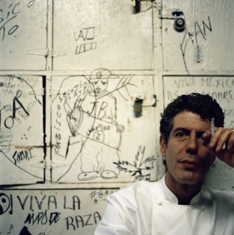 Anthony Bourdain, A Man, Writing, Wall