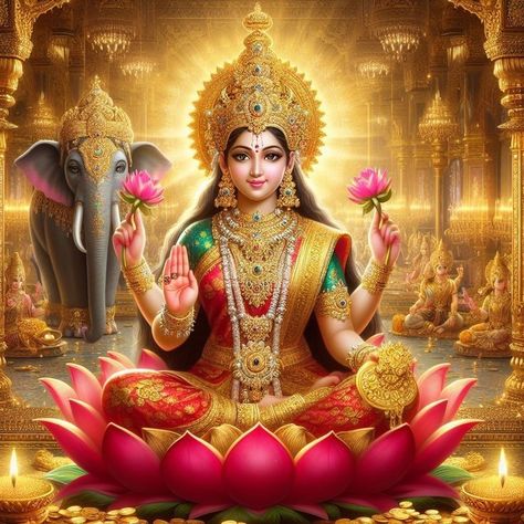 Sri Lakshmi Devi Images, Maa Lakshmi Images, Laxmi Mata Images, Mahalakshmi Goddesses, Lakshmi Devi Images, Money Consciousness, Mata Lakshmi, Mata Laxmi, Navratri Wallpaper