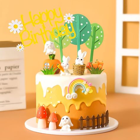 Buy 9 PCS Rabbit cake Decorations Bunny cake Decorations Carrot cake Decorations Rabbit Cake Topper Bunny cake Topper Bunny Birthday Party dia manome ny kojakoja an'ny fitsingerenan'ny andro nahaterahan'i Rabbit Online in Madagascar. B09BJ617JJ Rabbit Theme Cake, Bunny Theme Cake, Bunny Rabbit Cake, Rabbit Cake Topper, Carrot Cake Decoration, Bunny Cake Topper, Bunny Birthday Cake, Bunny Birthday Party, Rabbit Cake