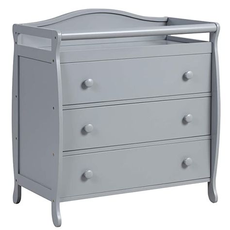 Amazon.com : Costzon 3 Drawer Baby Changing Table, Infant Diaper Changing Station with Safety Belt & Enclosed Guardrails, Storage Dresser Chest with Changing Topper, Ideal for Nursery and Kids Room (Gray) : Baby Baby Changing Table Dresser, Changing Table Top, Nursery Table, Kids Room Grey, Baby Changer, Diaper Changing Table, Diaper Changing Station, Changing Table Dresser, Nursery Dresser