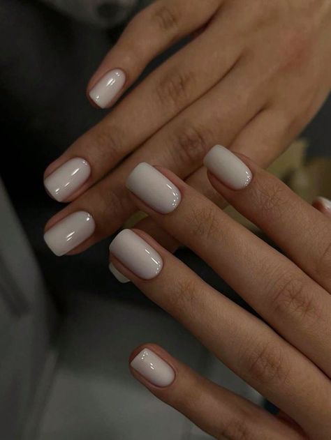 Free and Simple Summer Nail Ideas for Beginners Opi Nail Polish Colors, Nail Shapes Square, Red And Gold Nails, Feet Nail Design, White Gel Nails, Milky Nails, Solid Color Nails, Manicure Gel, Gel Nail Kit