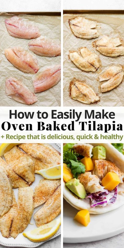 Talipia Fillet Recipes, How Long To Bake Tilapia, Oven Talipia, Cooking Talipa Fish In Oven, Tilapia Recipes Baked Healthy Low Carb, Fish Tacos Tilapia Baked, Tilapia In The Oven How To Bake, How To Bake Tilapia In The Oven, Bake Tilapia Recipes Oven