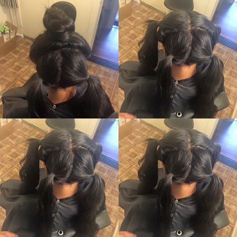 Vixen sew in by @_newjackcidney Vixen Sew In, Colorful Hairstyles, Weave Styles, Photoshoot Pose, Sew Ins, Hair Affair, Silk Press, Sew In, Hair Weave