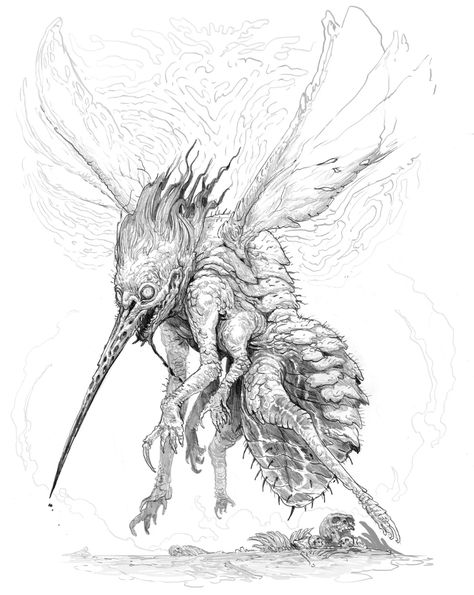 Stephen Oakley, Creature Ideas, Illustration Fantasy, Monster Drawing, Creature Artwork, Arte Cyberpunk, 다크 판타지, Alien Concept Art, Monster Concept Art